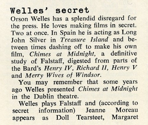 Welles March 1965