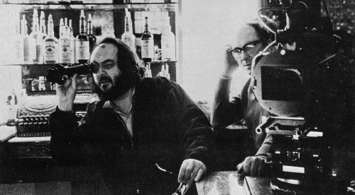 Kubrick on set